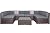 Welpatio Outdoor Patio Furniture Sets, 7 Pieces PE Rattan Wicker Outdoor Sectional Sofa Patio Conversation Set with Cushions and Coffee Table, Dark Brown/Gray