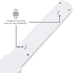 Amazon Basics Rectangular 6-Outlet, 200 Joule Surge Protector Power Strip with Circuit Breaker, 2 Foot Cord Length, White - Pack of 2
