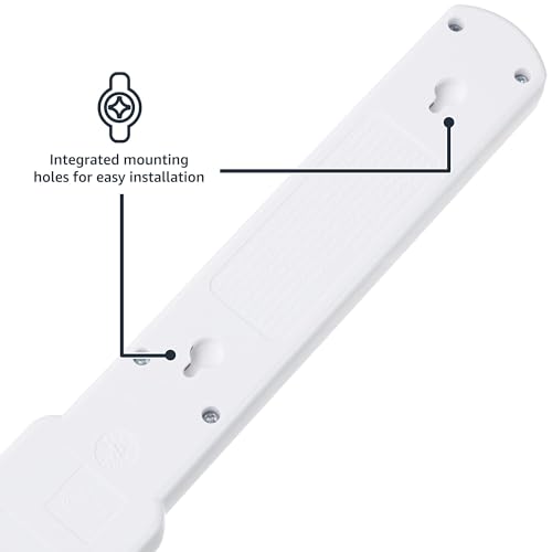 Image of Amazon Basics 6-Outlet Surge Protector Power Strip with 200J Protection, Circuit Breaker, 2ft Extension Cord, White, 20-Pack