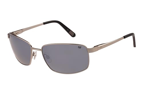 Image of CAT Men's CTS 8030 Polarized Navigator Sunglasses, 61 mm, Matte Silver