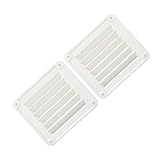 Tomvorks Set von 2 Lufteinleitungslüftungsöffnungen - Verfügt über Ein Rechteckiges Design für eine Verbesserte Belüftung und Luftstrom. für eine Verbesserte Luftqualität in Innenräumen