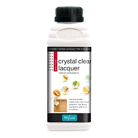 POLYVINE 729870010239 Crystal Clear Interior Lacquer Satin Finish 500ml Cover
