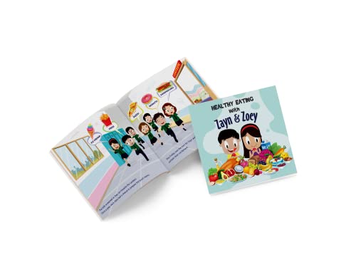 Image of Zayn and Zoey Healthy Eating - Kids Story Book for Early Learning - Children's Educational Picture Book, English Language (Ages 3 to 8 Years)