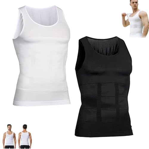 Shaperluv for Men, Shaperluv Tank 2.0 Mens Big and Tall, Athletic Compression Shirts Sleeveless for Workout Sports