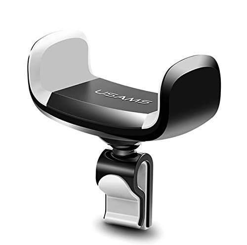 Usams HiLavie co - Soporte de Coche para Rejilla de ventilación de Coche, Agarre Ajustable, Compatible con iPhone, Samsung, etc.