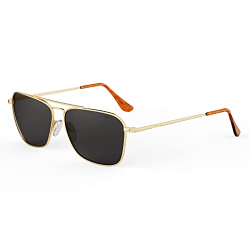 Image of Randolph Eyewear Intruder Aviator Sunglasses for Men and Women - Aviator Glasses Non-Polarized, UV Protection Sunglasses