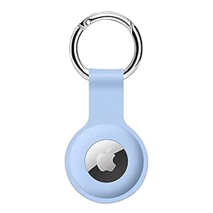 ColorCoral Case for AirTags Ultra Light Silicone Sleeve for AirTags Durable Anti-Scratch Protective Skin Cover with Anti…