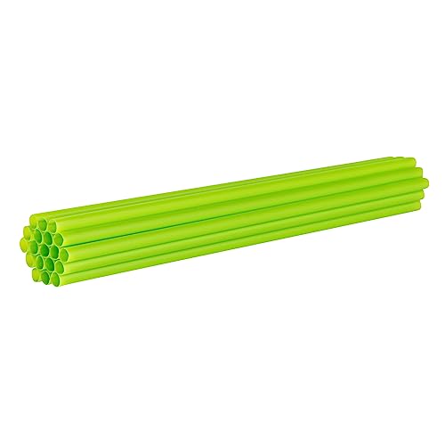 Pitillos desechables verdes PLA 8.3 pulg, 100 unidades miniatura 2