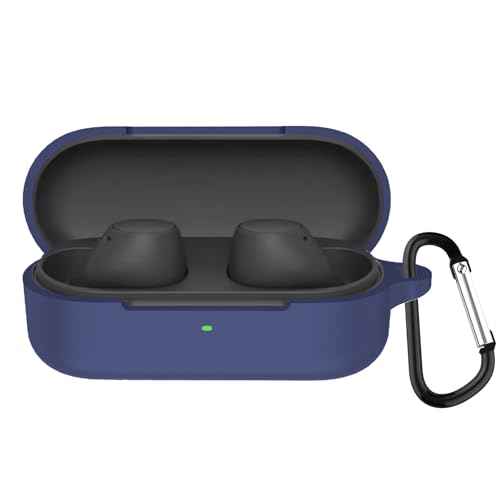 BUITFOU For Sony WF-C510 �P�[�X �\�j�[ WF-C510 �ی�J�o�[ �\�j�[ WF-C510 �P�[�X �_�炩�� �V���R���� �����h�~ �L�Y�h�~ �ϏՌ� �h�o �y�� �����[�d�\ �J���r�i�t�� �����h�~(�u���[)