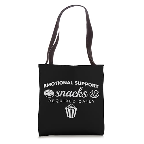 Bolso tote divertido Emotional Support Snacks miniatura 1