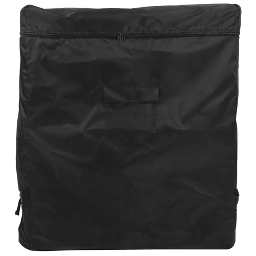 EXAOMBLE Cubierta Bolsillo Frontal y Congelador Vertical con Refrigerador de 210d Oxford , Funda Almacenamiento Conveniente para Patio