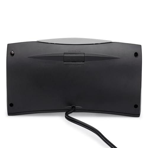 Image of Westclox Digital Alarm Clock for Bedroom or Office, Large 1.8 inch Red LED Display with Oversized Snooze Bar, Corded with Battery Backup, (Black, 8-Inch)