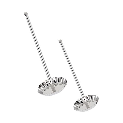 MAGICLULU 1 Juego Molde De Muelle De Aceite Manejar El Molde Para Freír Azúcar Tortita Molde De Bocadillos Fritos Caseros Utensilios De Cocina Para Freír Acero Inoxidable Silver 2 Piezas