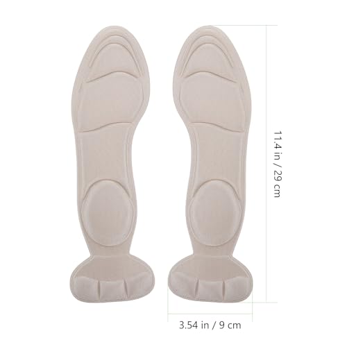 Plantillas esponja gruesas 3D transpirable para masaje, 2 pares miniatura 2