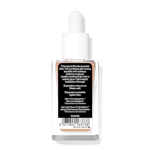 Wet n Wild Bare Focus Niacinamide Skin Tint, Hydrating Tinted Serum with Hyaluronic Acid, Lightweight Sheer-to-Medium Glow - Image 4