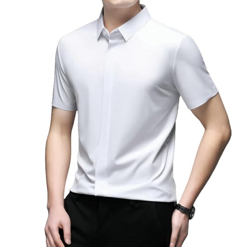 Chemise courte homme anti irritation sans couture unie