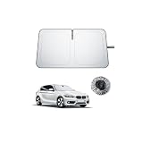 BIBIBO Compatible avec BMW Série 1 F20 F40 / Série 2 F22 F44 2011 2019, Protection Solaire, Pare Brise Avant, Parasol de Voiture, Tissu Infroissable, Pare Soleil intérieur, Pare Brise BMW 1 pièce