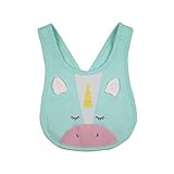 100% algodón. Babero para bebé, diseño de unicornio