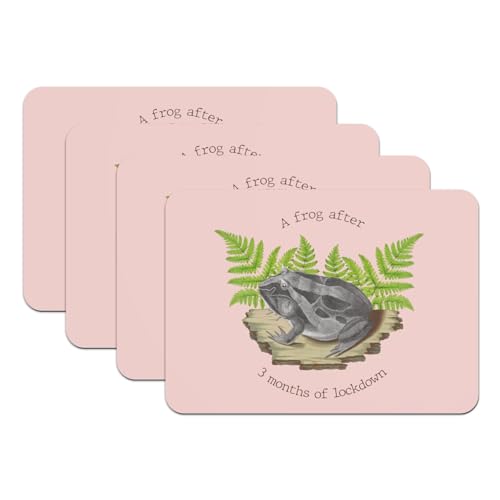 Ne glissez plus avec ce lot de 4 sets de table dessous en caoutchouc rose