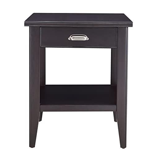 Image of Leick Home Laurent End Table, 24 inch, Black