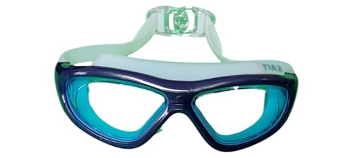 Image of Protoner Kids Swimming Goggles with Wide Lens, Adjustable Straps, (White Navy)