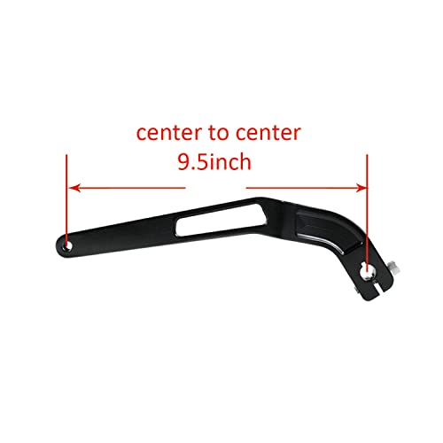 Image of POWER JAMES Black Shift Clutch Lever Shifter for Harley FX Dyna Softail Models with Mid-Control Low Rider ST, Street Bob, Softail Standard 2018-2023 (Shift Lever)