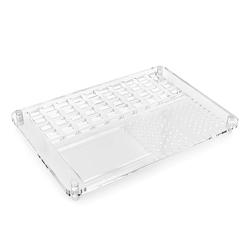 RUNJRX 40-Tastaturschalter-Acryl-Schmierstation für benutzerdefinierte mechanische Tastaturschalter (transparent)