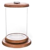 Aquarium 1 stück gedreht LED Fisch-Aquarium-Bambus-Basis-Glas-kleine Fischtank Tischplatte