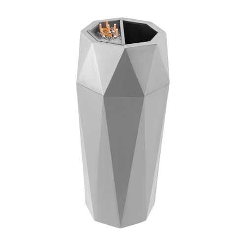 Papelera comercial exterior acero inoxidable con tapa