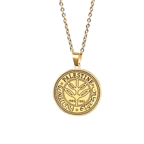 Cadeaux accessoires palestiniens collier pièce 100 miles pour marquer un événement