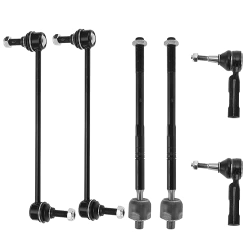 X AUTOHAUX 6 Pcs Front Suspension Kit Inner Outer Tie Rod Ends Sway Bar Link for Buick Regal 2012 for Buick Regal 2014-2017 No.K750660/EV800962/ES800949