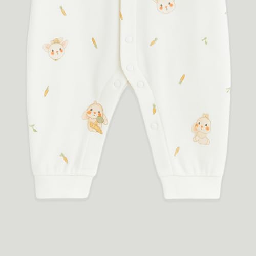 Image of Kidbea Soft Cotton Unisex Baby Onesie Romper | Cute & Multiple Prints Full Sleeve Sleepsuit for Infant | Comfortable Trendy Bodysuit