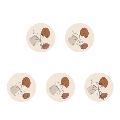 XLHWJCP Absorbierende Kieselgur-Getränkeuntersetzer, Satz von 5, Wärmeisolierende runde Untersetzer, Couchtisch-Dekor Ideal für Haus Dekoration Haus Erwärmung Geschenke (E,φ12cm/4.7in)