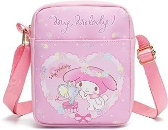 Image of cute cartoon-themed mini crossbody bag, also a shoulder bag, features a cartoon pattern design