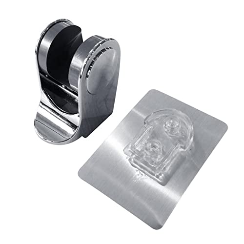 Jiaojiao 2pc Badezimmer Duschkopfhalter Traaceless wandmontierte Duschkopf Ständer Klammer Toilette Handheld Duschkopf Duschen Halter (Color : Silvery) Cover