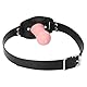 Jomyu BDSM Knebel Mund Bondage Extrem Silikon Vaginal Knebel Mundknebel Weiches Ball Gag Zungenfixierung Ballknebel Sklave Fetisch Extreme Flirten Mundsperre Rollenspiele SM Sexspielzeug für Paare (B)