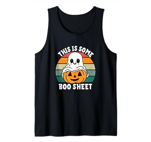 This is Some Boo Sheet Funny Halloween Retro Vintage Camiseta sin Mangas
