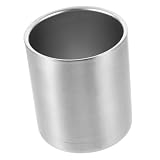 TOPBATHY Trinkbecher Langlebiger und Vielseitiger Becher für Wasser Saft Bier für Zuhause Partys Camping und Reisen Silber