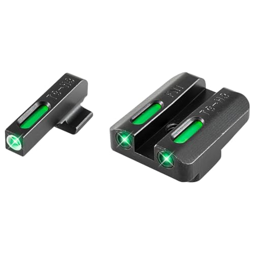 Image of TRUGLO TFX Handgun Sight | Durable Shock-Resistant Compact Brightly Glowing Tritium & Fiber-Optic Xtreme Day /Night Sight for Handguns