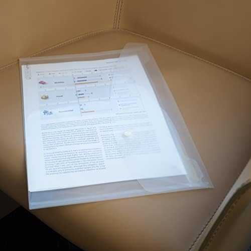 Rapesco 0695 Popper Wallets, A4+ / Foolscap, Clear Transparent, Pack of 5