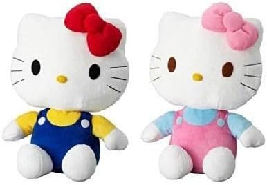 Amazon Co Jp 訳アリ踊るキティちゃんぬいぐるみダンシングハローキティスピーカーレッドとピンクリボンの2体セット Toys Games