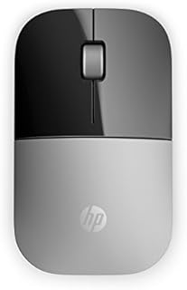 HP Z3700 Silver 2.4 GHz USB Slim Wireless Mouse with Blue LED 1200 DPI Optical Sensor, Up to 16 Months Battery Life