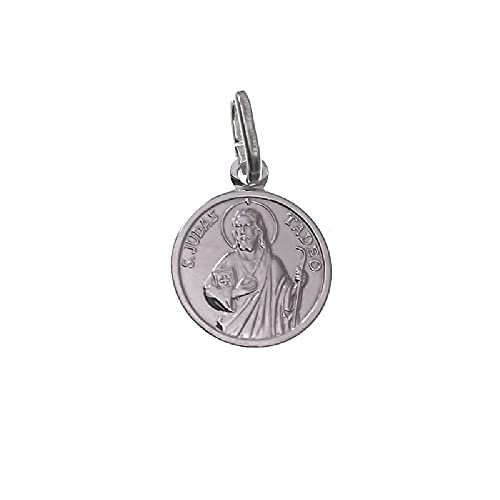 Inmaculada Romero IR San Judas Tadeo medalla plata Ley 925m unisex 12 mm. detalles