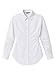SUNNOW Women's Elegant Long Sleeve Vacation Shirt Button Down Blouse Gathered Waist Lightweight Travel Tops White