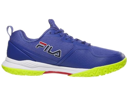 Fila Men's Volley Burst Shoes, Mazarine Blue/Safety Yellow/White - 93