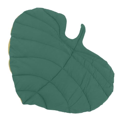 BCOATH Pet Mat for Cats and Dogs Stylish Leaf Shape Cushion All Season Reversible Design Durable and Machine Washable Breathable Dog Crate Bedding for Indoor Use
