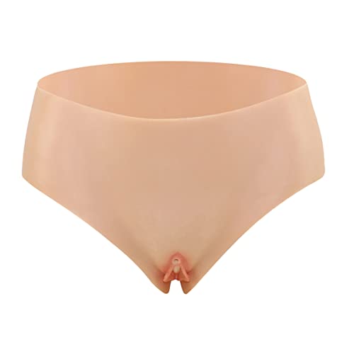 CTKOLYS Crossdresser Panties -CV11- Camel Toe Control Panty Nascondendo Gaff Boxer Slip per Crossdresser Transgender,Asian Yellow,One Size
