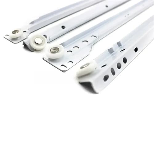 Guías para cajones reforzadas de 50 cm con doble riel resistente 4