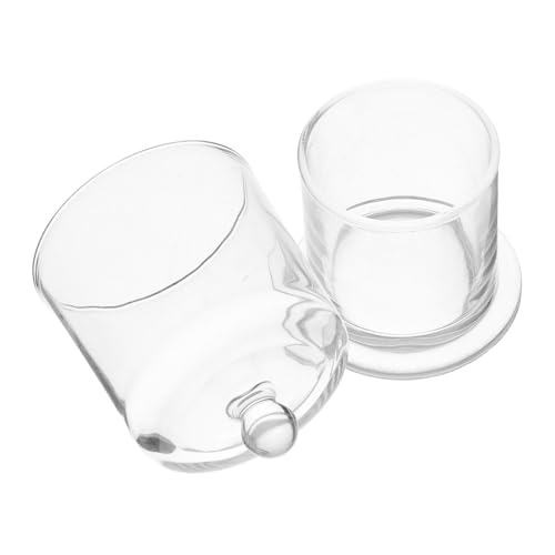 Gatuida Vaso Per Candele in Vetro Trasparente Contenitore Per Burro o Caramelle Coperchio Antivento Per Marmellate o Decorazioni Vetro Resistente Capacità