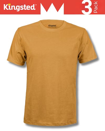 Image of Kingsted T-Shirts for Men Pack - Royally Comfortable - Super Soft Premium Fabric - Well-Crafted Classic Tee